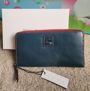 Dooney and bourke florentine large zip wallet